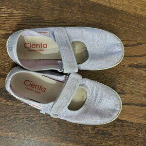 clients purple sparkly 32 velcro mary jane